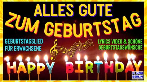 zum geburtstag alles gute lied